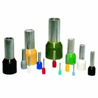 WIRE FERRULE, 100 PK, BLACK, AWG 16